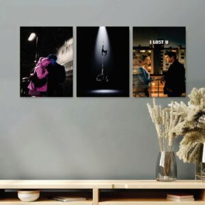 Set of 3 Premium Wall Art Photo Tiles – Modern Home Decor Sets 8x11