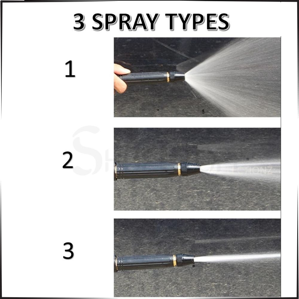 High Pressure Metal Brass Adjustable Nozzle Water Spray Gun Versatile Tool For Garden And Cleaning - Image 4