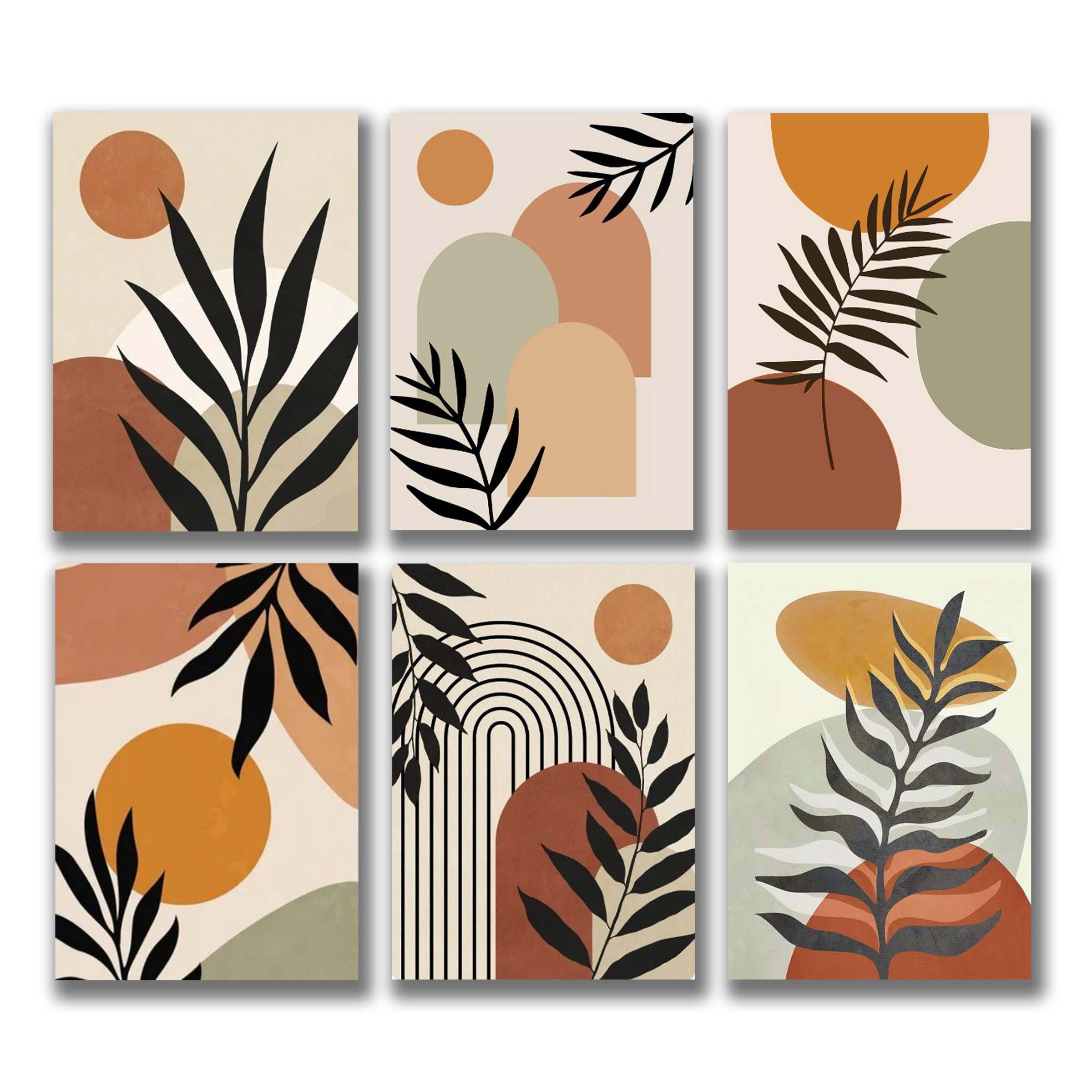 Set of 6 Premium Wall Art Photo Tiles – Modern Home Decor Sets 8x11 - Image 2