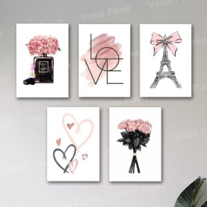 Set of 5 Premium Wall Art Photo Tiles – Modern Home Decor Sets 8x11