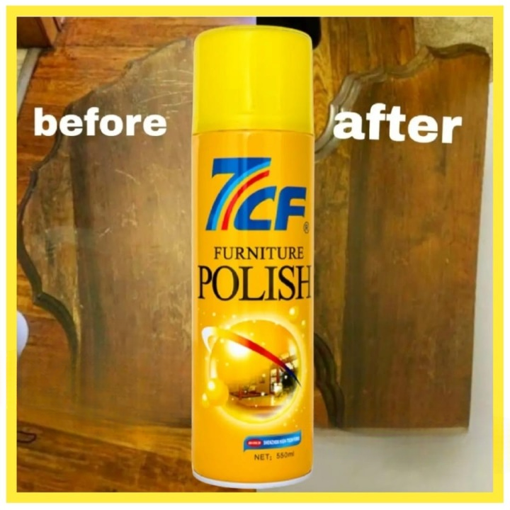 7CF Furniture Polish 550ml | Multi-Surface Shine & Protection Spray for Wood Furniture - Image 2