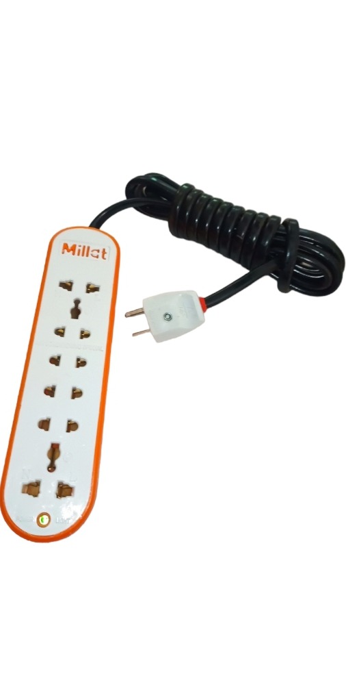 Extension Lead 5‑Way | 4M Copper Wire | Power Switch | Multi‑Socket Extension Cord | White - Image 2