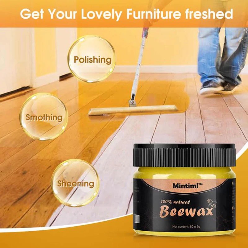 Mintiml Natural Beewax Wood Polish | Multi‑Purpose Furniture Care | Restores & Protects - Image 3