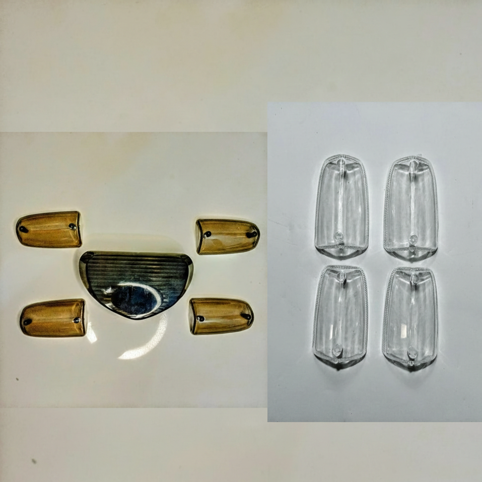 Indicator Cover & Backlight Cover for 70cc Bikes – Crystal White & Smog - Image 4