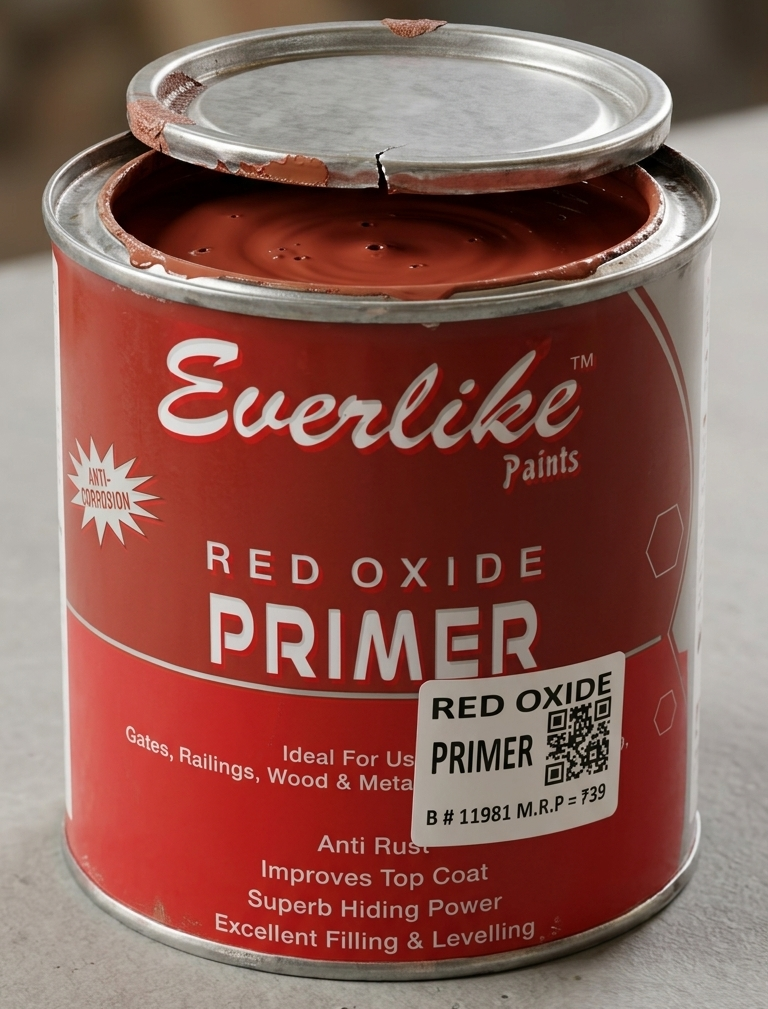 Everlike Red Oxide Primer 0.91 Liter – Anti Rust Metal & Wood Primer for Strong Base Coating - Image 4