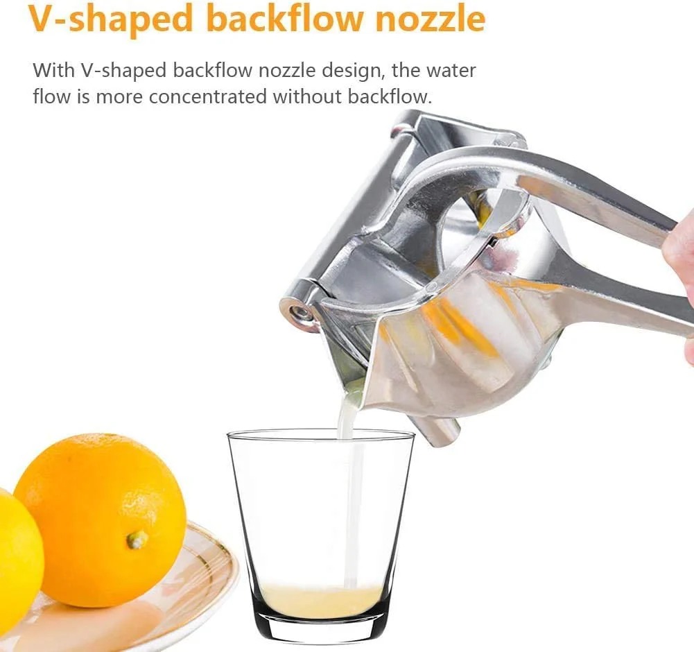 Stainless Steel Lemon & Orange Clip Handheld Fruit Juicer – Durable Manual Portable Citrus Squeezer for Kitchen & Baby Fruit Juice - Image 4