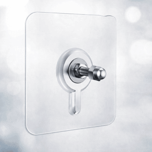 Pack of 10 Heavy-Duty Self-Adhesive Transparent Wall Hooks – Waterproof No-Drilling Screw & Nail Traceless Wall Organizers