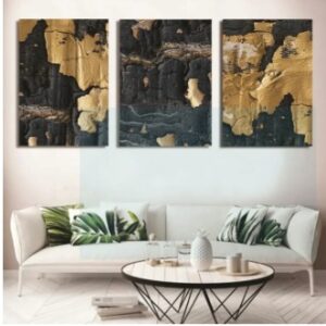 Set of 3 Wall Art Wooden Phototile Frames for Wall Decor