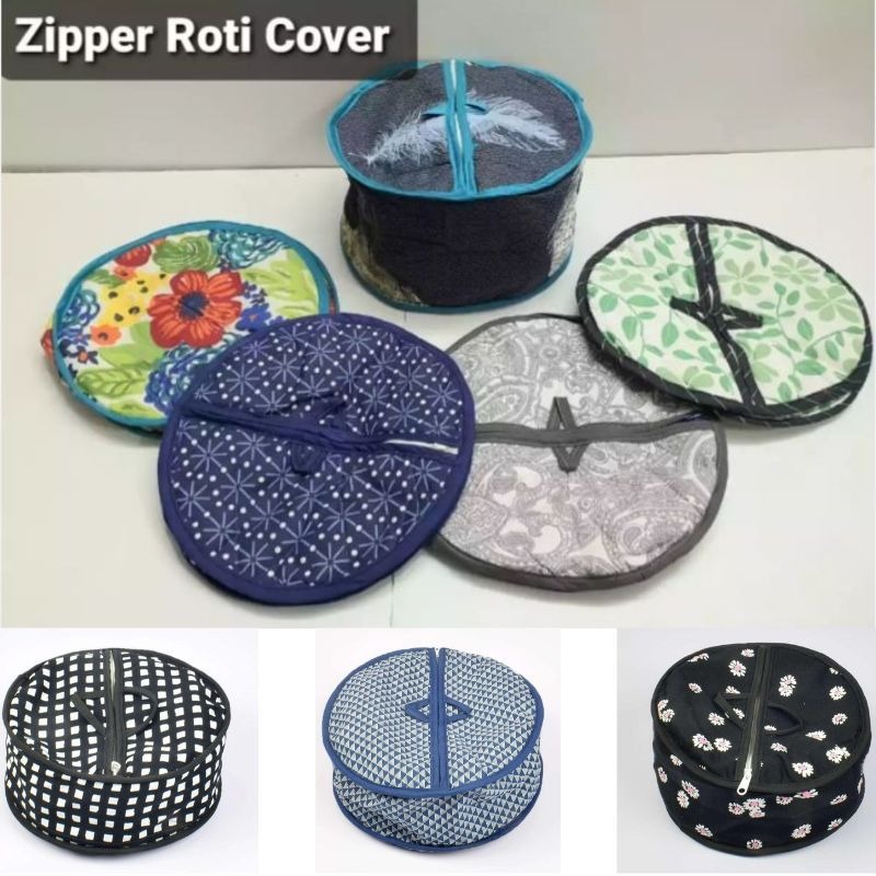 Roti Zipper Bag – Reusable, Airtight And Insulated Storage Bag For Keeping Chapati Fresh And Warm (Random Design) - Image 2