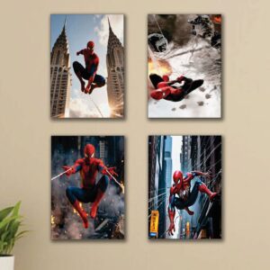 Set of 4 Premium Wall Art Photo Tiles – Modern Home Decor Sets 8x11