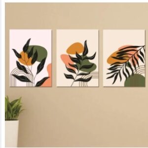Set of 3 Wooden Photo Tile Frames – Spiritual Wall Art Decor, 8×11 inches