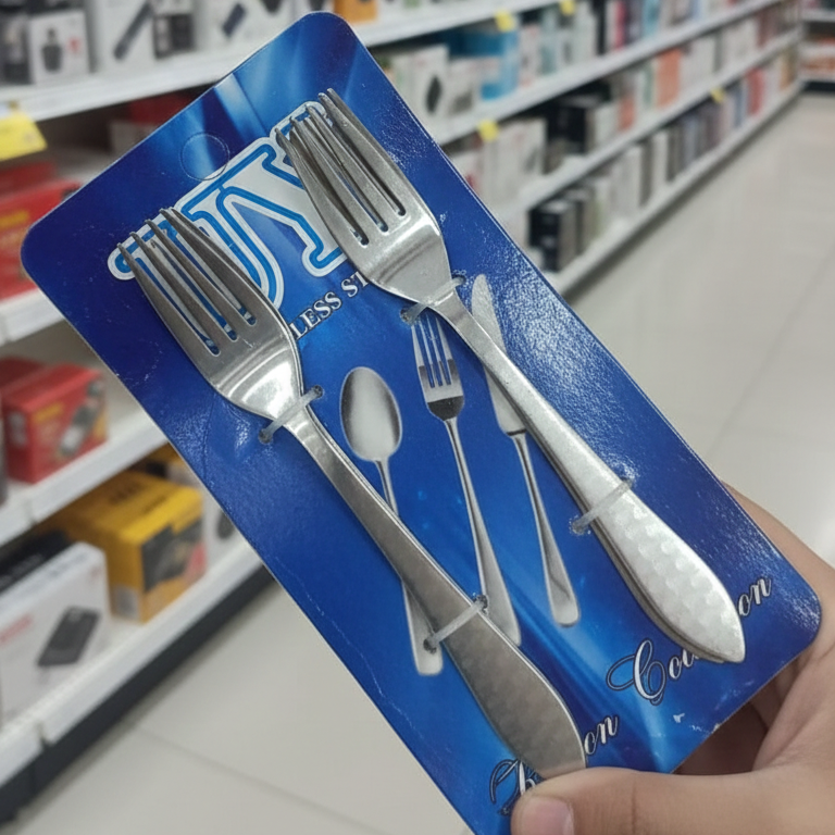 6 Pcs Stainless Steel Table Fork Set | Premium Quality | Durable & Dishwasher Safe | Elegant Design - Image 3