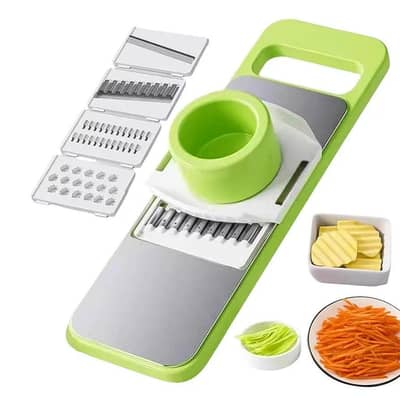 5in1 Vegetable Cutter | Multifunctional Stainless Steel Vegetable Cutter & Slicer | Kitchen Tool - Image 2