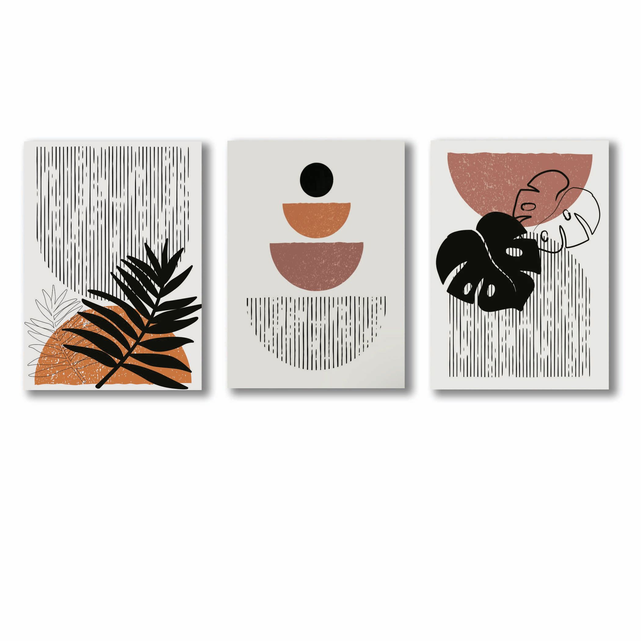 Set of 3 Premium Wall Art Photo Tiles – Modern Home Decor Sets 8x11 - Image 2