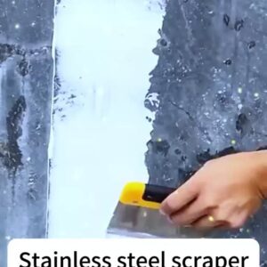Stainless Steel Scraper with Durable Handle | Multi-Purpose Cleaning & Surface Scraping Tool
