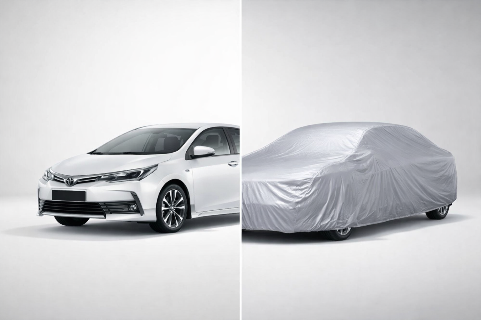 Toyota Corolla (2006–2023) Silver Parachute Car Top Cover – Waterproof, Dustproof, Heat Resistant Full Body Protection - Image 3