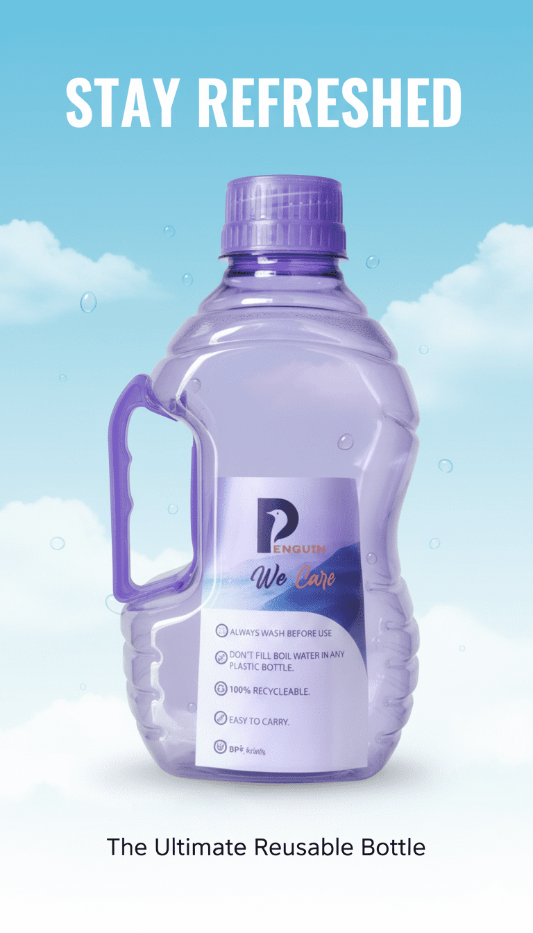 FRIDGE WATER BOTTLE 750ML / 1.25 ML / 2 LITER - Image 2