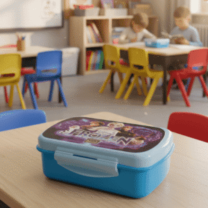 Lunch Box - Single Partition with Spoon & Extra Box