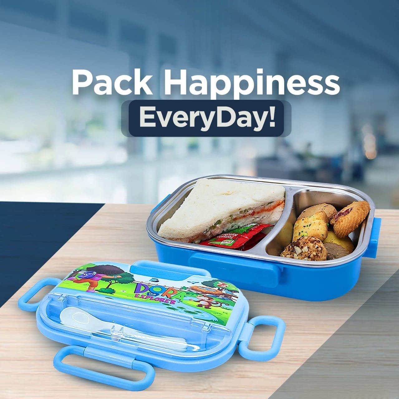 Double-Walled Insulated Lunch Box - Perfect for Work, School & Outdoor" - Image 2