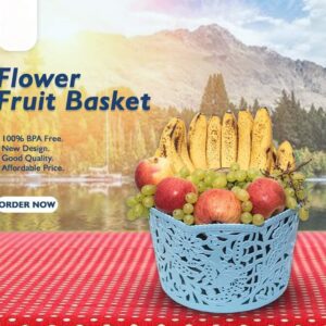 FRUITS BASKET IN MULTICOLORS WITH FREE 750ML FRIDGE WATER BOTTLE