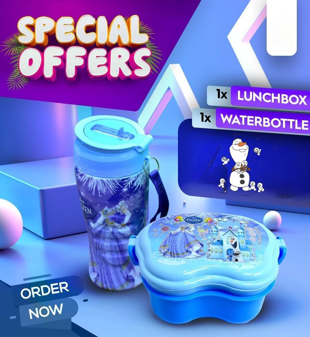 Water Bottle & Lunch Box Combo: Hydrate & Nourish: