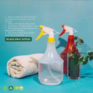 Splash Spray Bottles: High-Quality, Food-Grade Plastic Spray Bottles