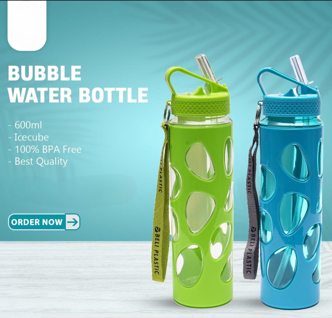 Kids Water Bottle 600ml - BPA-Free, Leak-Proof & Fun Designs" - Image 2