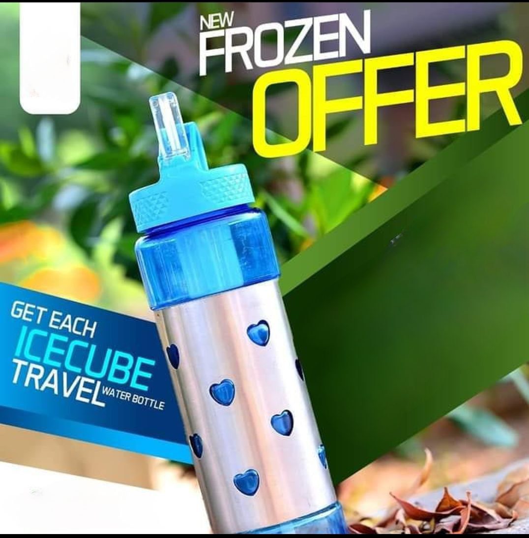 WATER BOTTLE WITH STEEL COVER -Perfect for travel & gym - Image 2