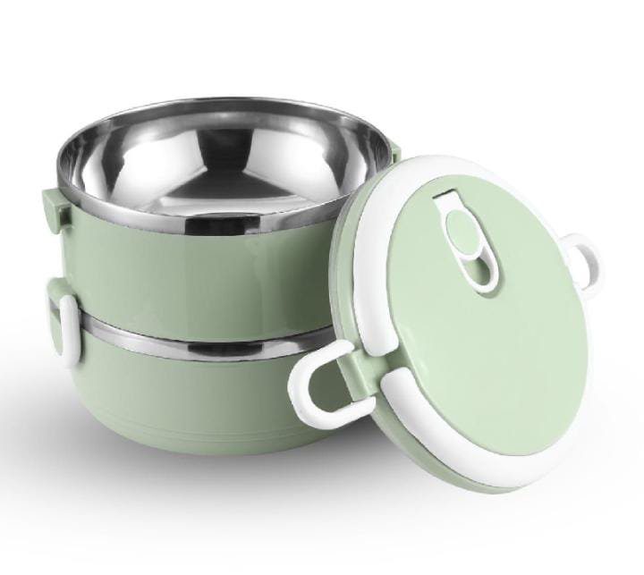 Double Layer Lunch Box - Steel & Leak-Proof - Image 3
