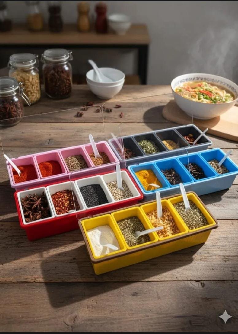 3-Piece Spice Box Set for Fresh Flavors - Image 2