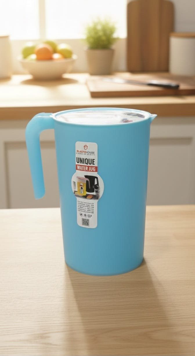 Plastic Jug with Leak-Proof Lid -2.5L BPA- Durable & Versatile Storage Container
