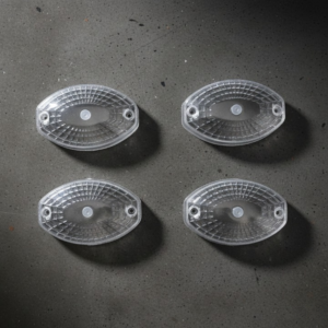 Indicator Cover For 125Cc Bikes Crystal White And Smog Color Pack Of 4 Pieces