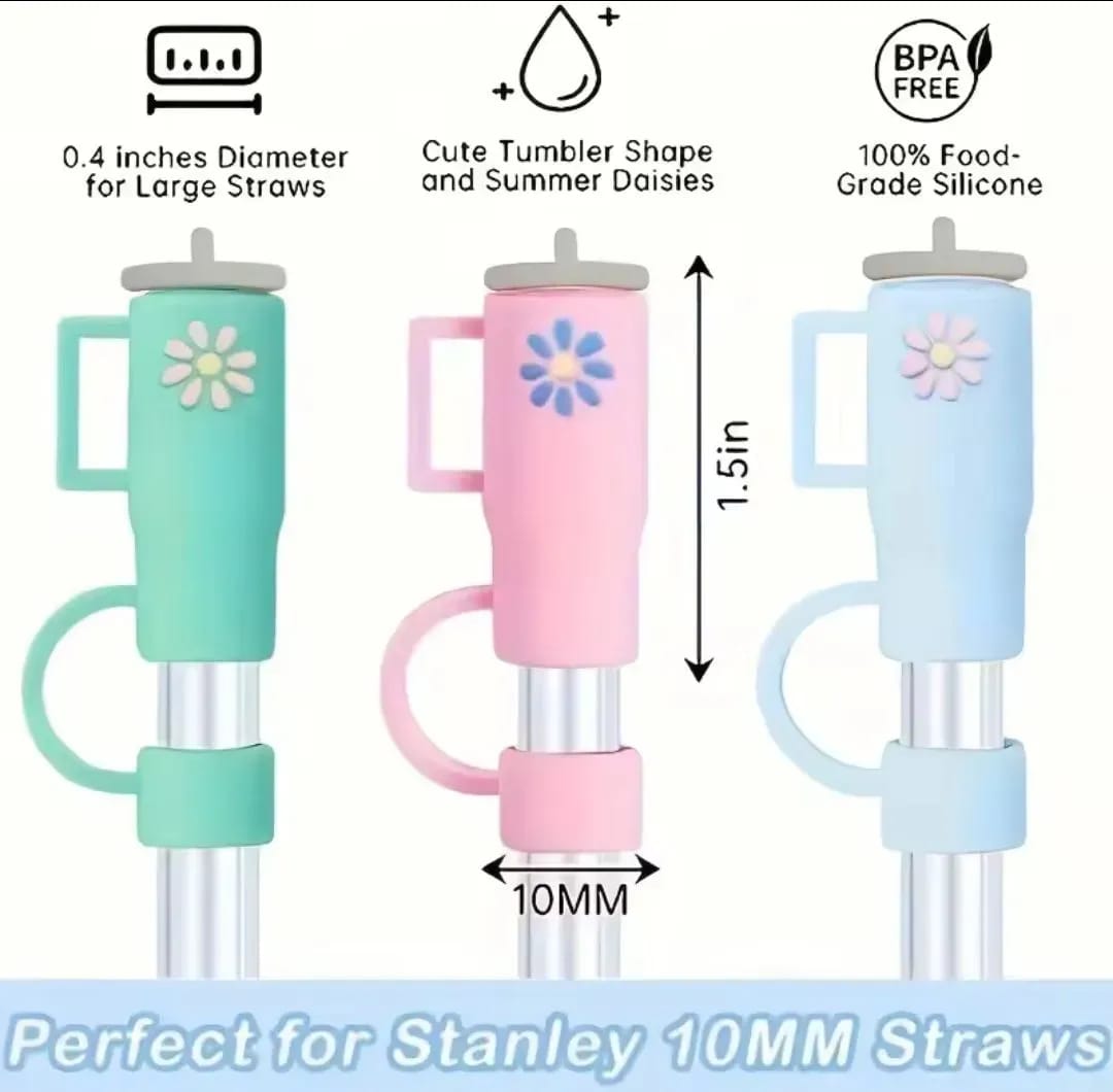 Silicone Straw Covers Premium Quality Smooth Finish Comfortable Fit For Daily Drinking Travel And Outdoor Utility - Image 5