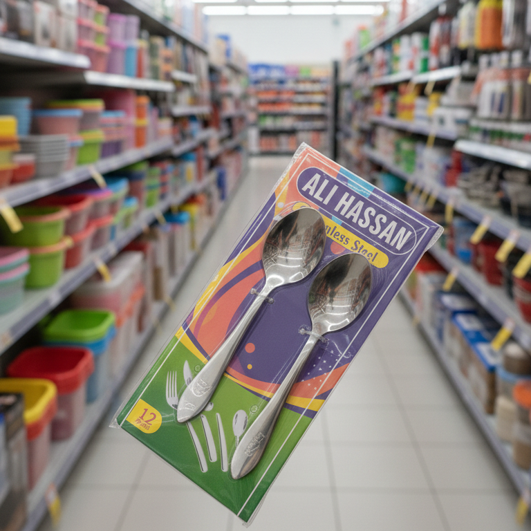 Stainless Steel Dinner Spoon Set | Pack of 6 | Durable, Elegant & Dishwasher Safe - Image 2