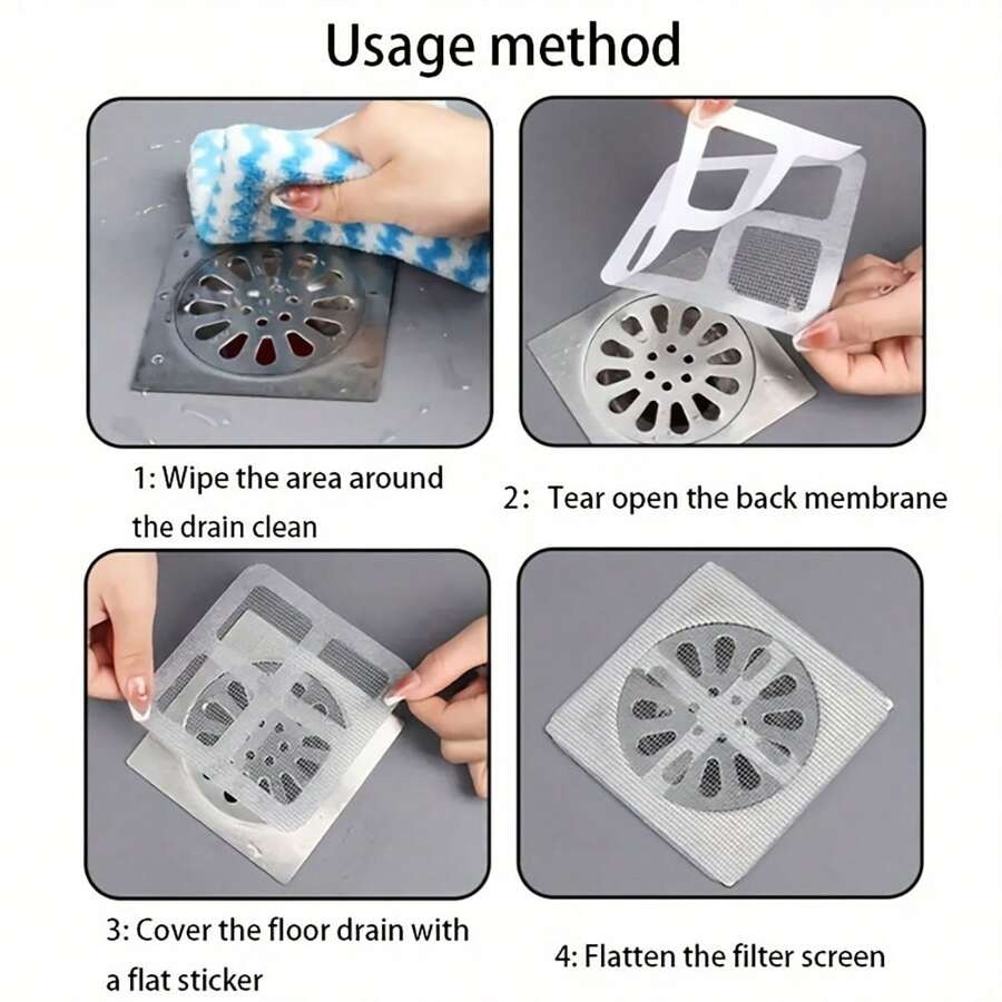 10 Pcs Multifunctional Net Sticker Drainer – Perfect for Bathroom, Kitchen & More - Image 3