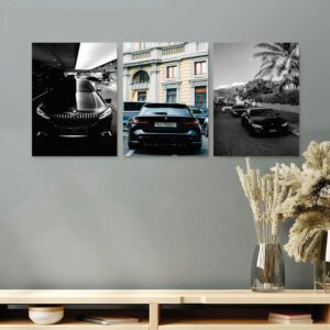 Set of 3 Premium Wall Art Photo Tiles – Modern Home Decor Sets 8x11