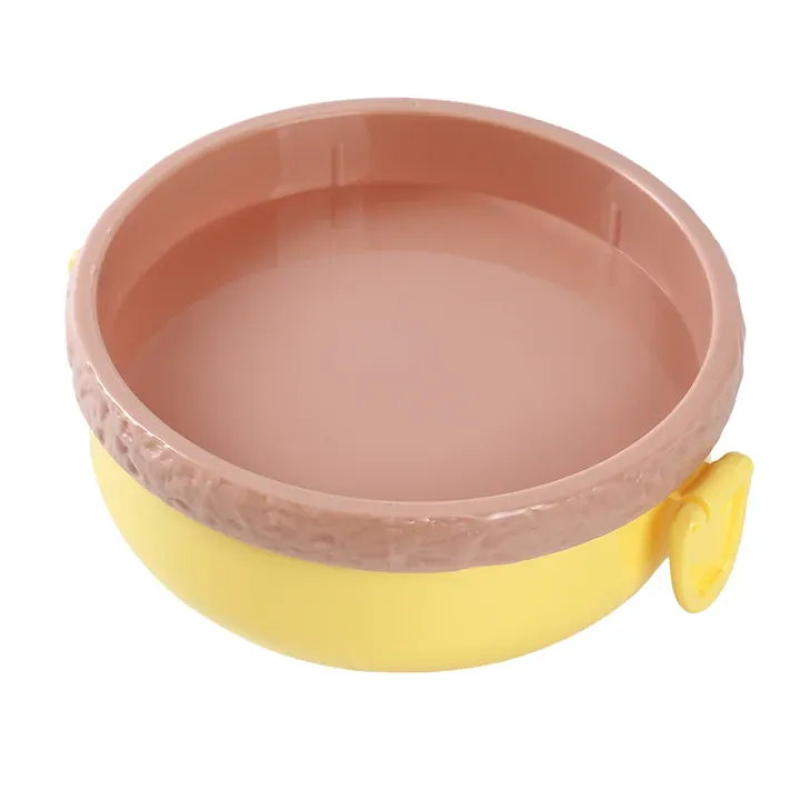 Lunch Box For Kids Burger Hamburger Shaped Multi Layer 6x3.5 Inches Multicolor Portable Food Container - Image 3