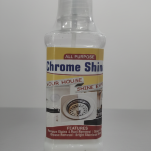 All Purpose Chrome Shine Cleaner 200ml – Powerful Stain, Rust And Grease Removal For Bright And Shiny Stainless Steel Surfaces