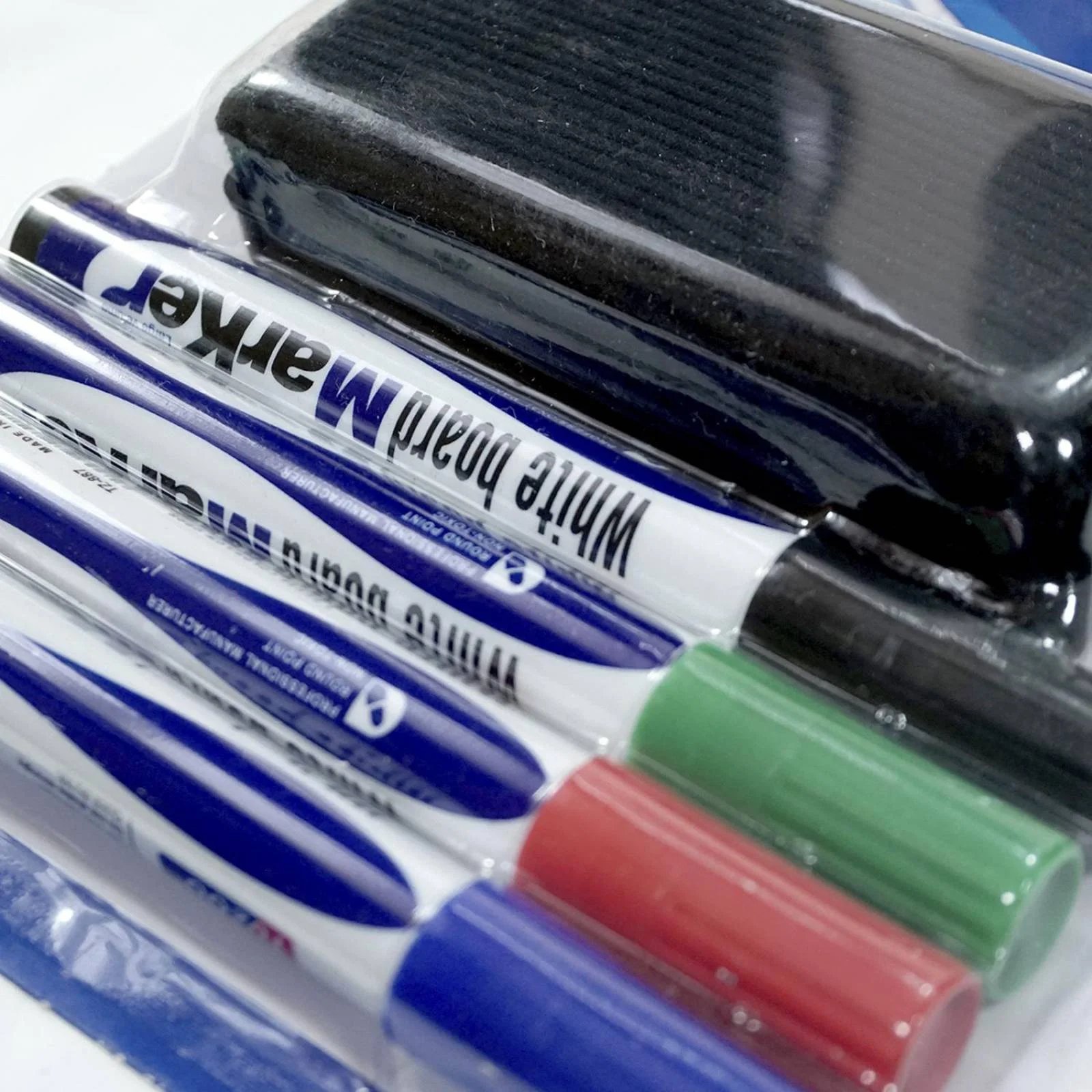 Dry Erase Whiteboard Markers Set – 4 Vibrant Colors with Duster, Refillable & Eco-Friendly, Perfect for Home, School, and Office - Image 4