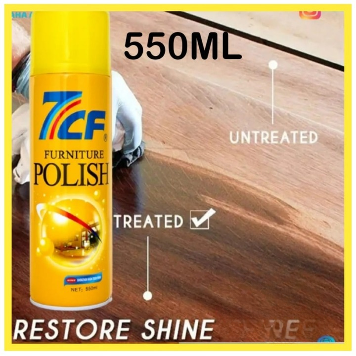 7CF Furniture Polish 550ml | Multi-Surface Shine & Protection Spray for Wood Furniture - Image 4