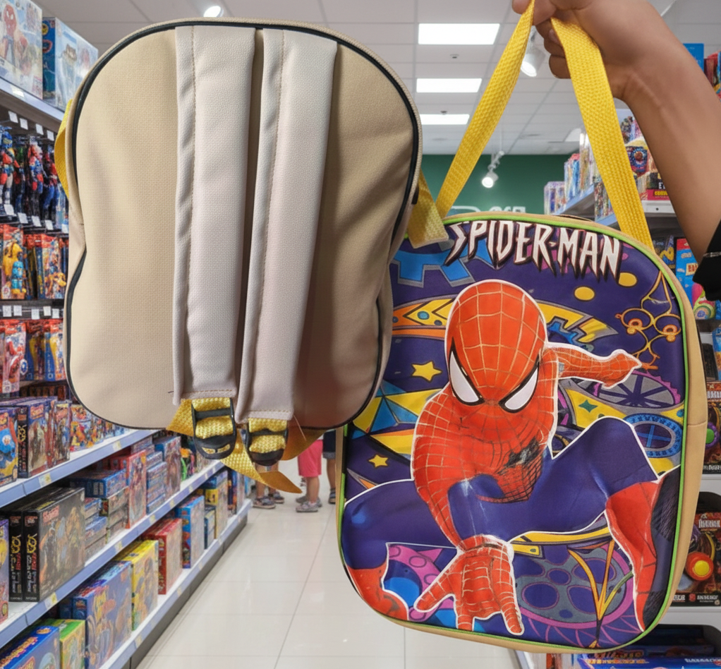 Spider-Man Kids School Bag – 12-Inch Cartoon Backpack for Boys | Nursery & Preschool Lightweight School Pack