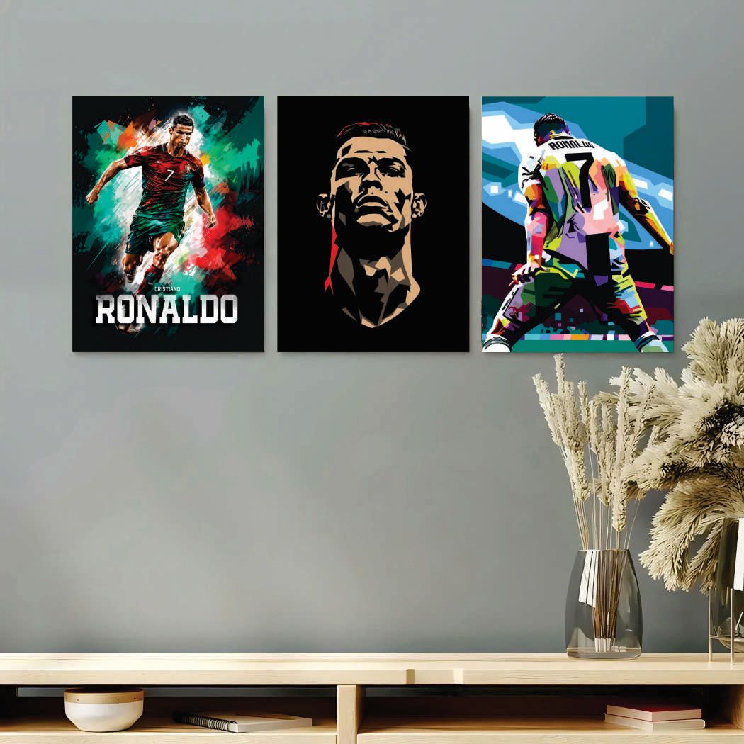 Set of 3 Premium Wall Art Photo Tiles – Modern Home Decor Sets 8x11