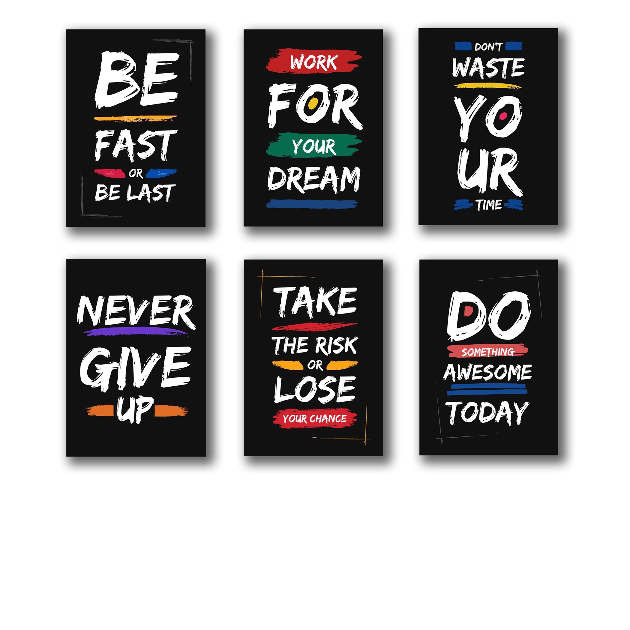 Set of 6 Premium Wall Art Photo Tiles – Modern Home Decor Sets 8x11 - Image 2