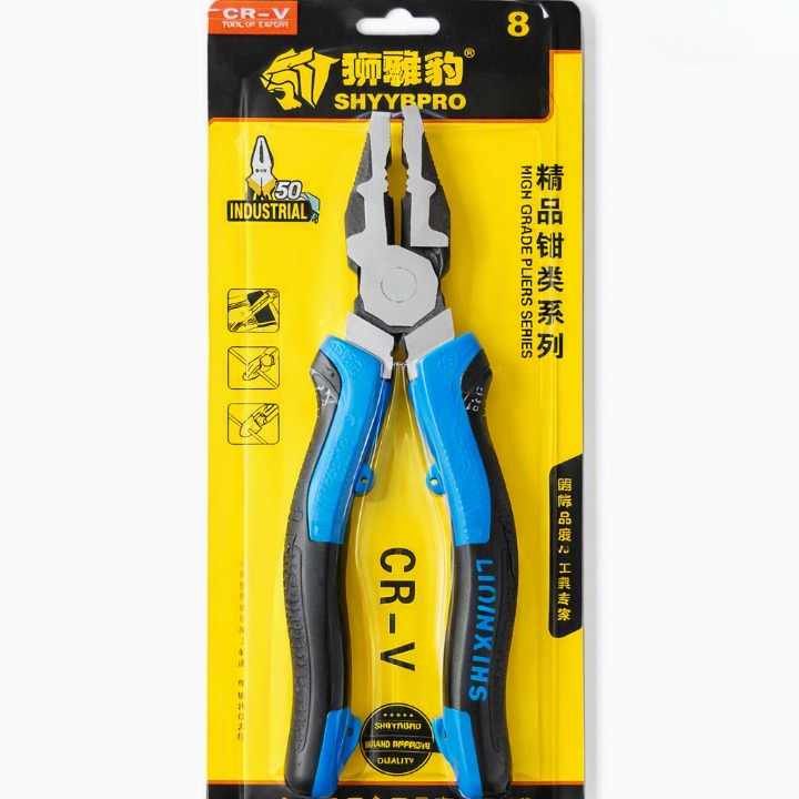 8 Inch CR-V Combination Pliers | Heavy Duty Multi-Purpose Cutting & Gripping Plier for Home & Professional Use - Image 2