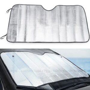Universal Car Windscreen Sunshade 130 by 60 CM,For Hatchback ,Small Cars ,,Anti heat material -Universal Car Sun shade 130 by 60 CM