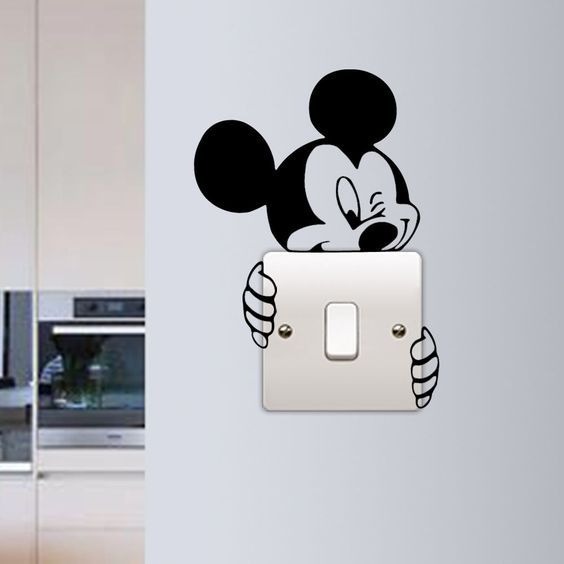 Miki Mouse Shape Wooden Wall Art – Cute Animal Design Decorative Wooden Piece For Home, Kids Room, Or Office Wall Decor (5 Inches) - Image 2