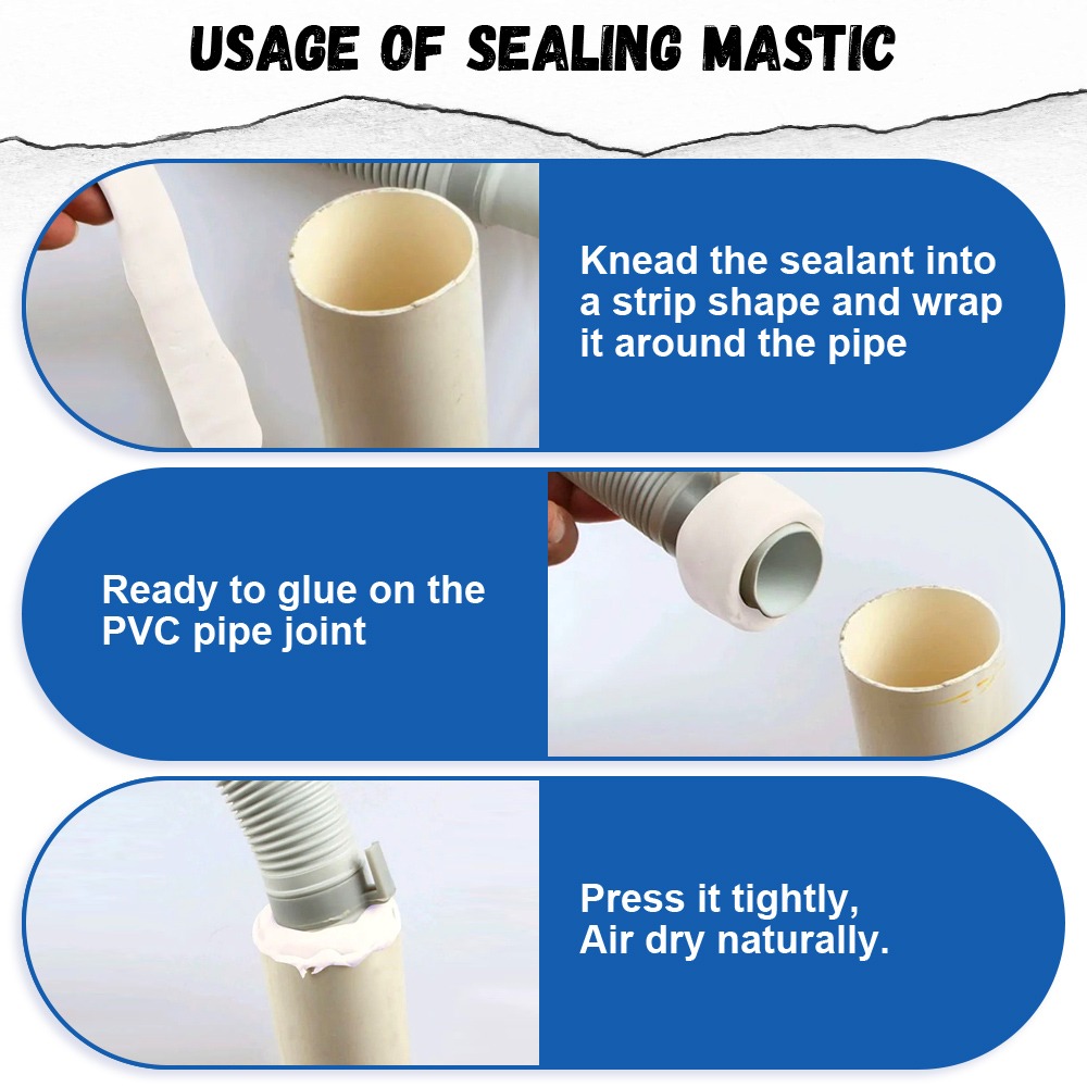 Environmental Wall Hole Sealing Glue – Waterproof Mending Plasticine for AC Holes, Wall Gaps & Pipe Sealing - Image 2
