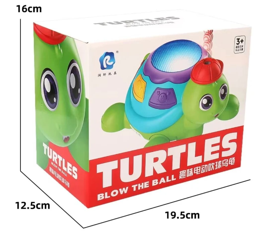Blow the Ball Turtle Toy with Music & Lights – Fun Interactive Play for Kids - Image 4