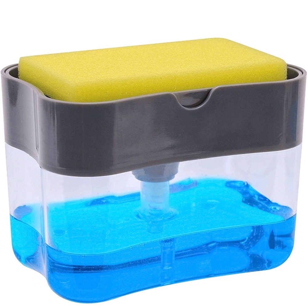 2-in-1 Soap Pump Dispenser with Sponge Holder – Kitchen Sink Liquid Soap Dispenser for Easy Dishwashing (Without Sponge) - Image 5