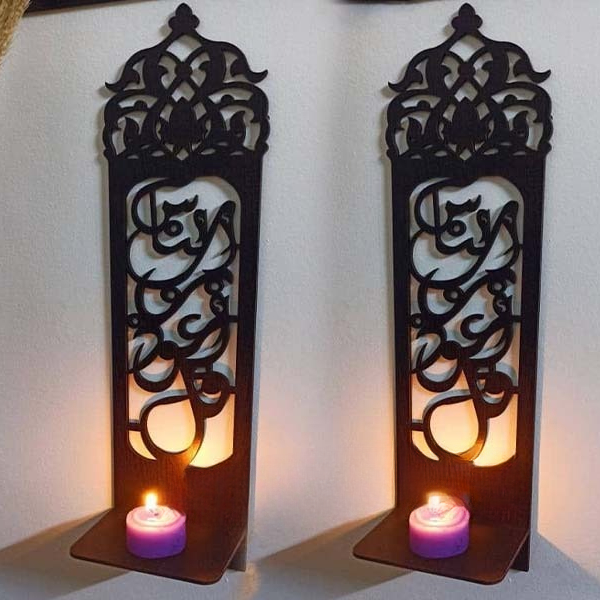 3 Piece Wooden Islamic Wall Decor – Intricate Arabic Calligraphy Design Decorative Wall Art Panel For Home Or Office - Image 2